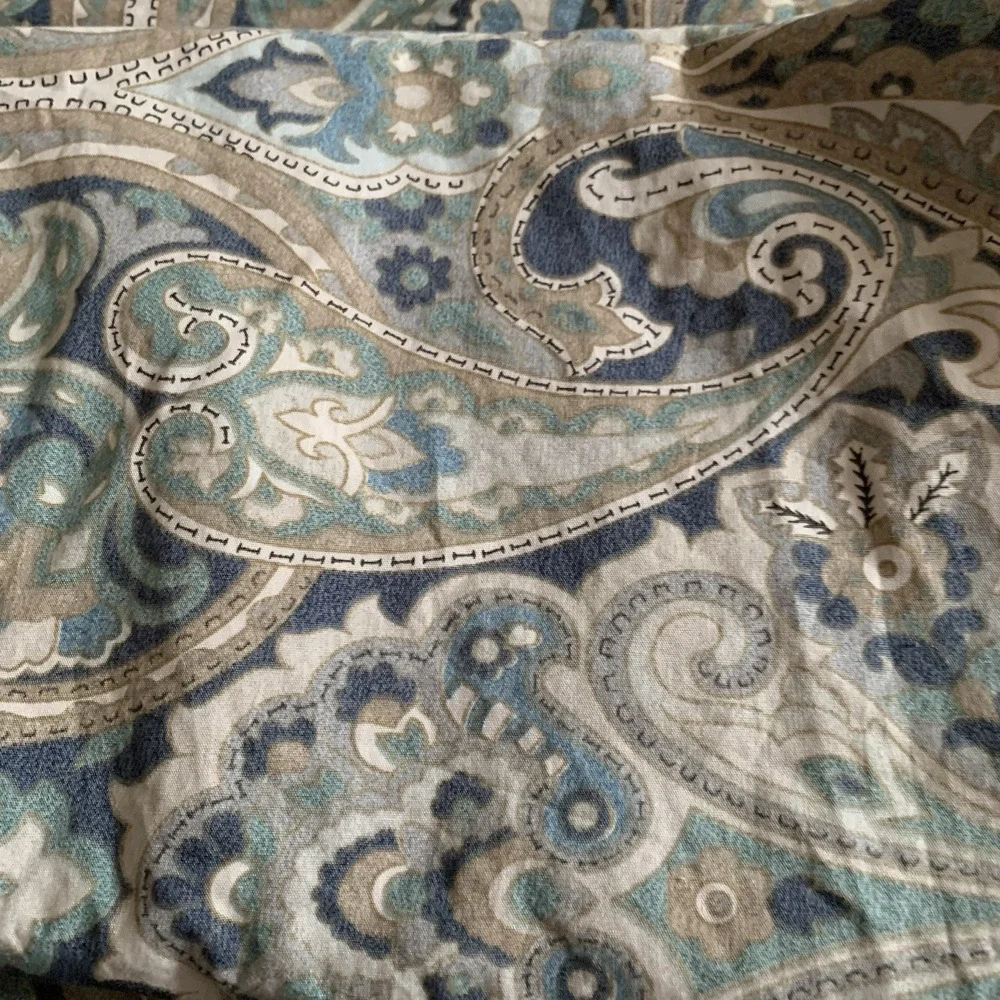 Pottery Barn Mackenna Paisley Duvet Cover 2 Shams Full Queen